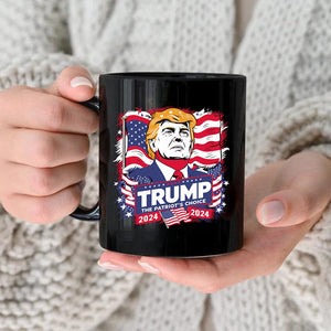 GeckoCustom Trump 2024 - The Patriot's Choice Personalized Gift Black Mug HA75 890894