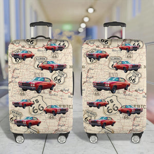 GeckoCustom Upload Car Photo With Pattern Luggage Cover TA29 889428