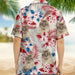 GeckoCustom Upload Cat Photo America Flag Hawaiian Shirt, N304 888389