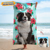 GeckoCustom Upload Dog Photo Beach Towel, T368 HN590 30"x60"