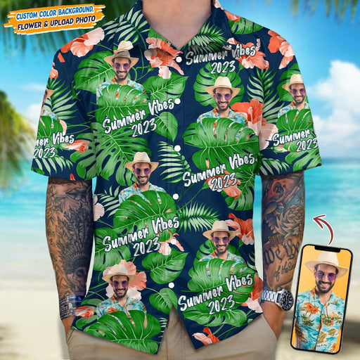 GeckoCustom Upload Human Photo Summer Viber Hawaii Shirt N304 889328