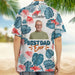 GeckoCustom Upload Photo Best Dad Ever Hawaii Shirt TA29 889378