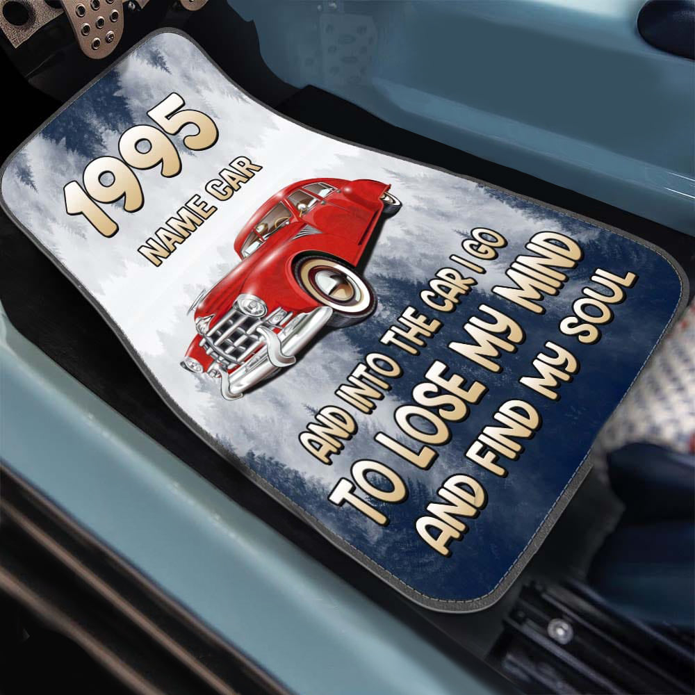 And Into The Car I Go Upload Photo Classic Car Mats, HN590