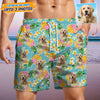 GeckoCustom Upload Photo Cat With Pattern Cool For Beach Short N369 888850 120728 S