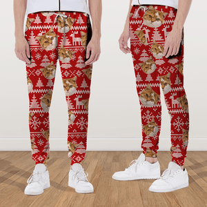 GeckoCustom Upload Photo Christmas Matching For Cat Lovers Sweatpants N304 889864