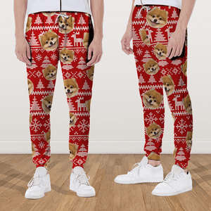 GeckoCustom Upload Photo Christmas Matching For Dog Lovers Sweatpants N304 889862