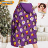 GeckoCustom Upload Photo Dog Cat With Accessories Pattern Hoodie Blanket T368 HN590