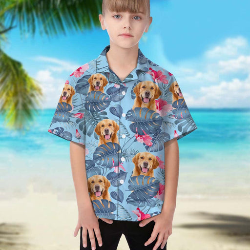 GeckoCustom Upload Photo Dog Daughter's Hawaiian Shirt TA29 888397