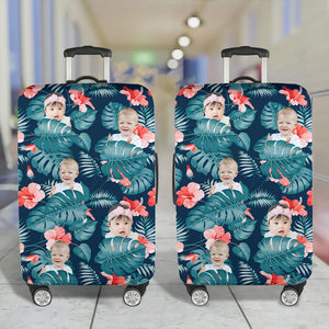 GeckoCustom Upload Photo Family Hawaiian Luggage Cover TA29 889420