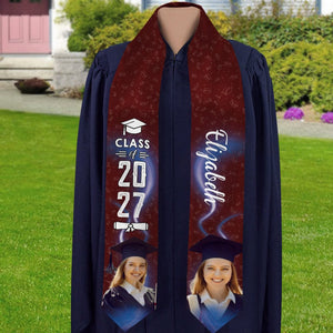 GeckoCustom Upload Photo Graduation Gift Stoles N304 6799 895068 6x72 inch