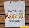 GeckoCustom Upload Photo Happy Father's Day, Dog Shirt, HN590