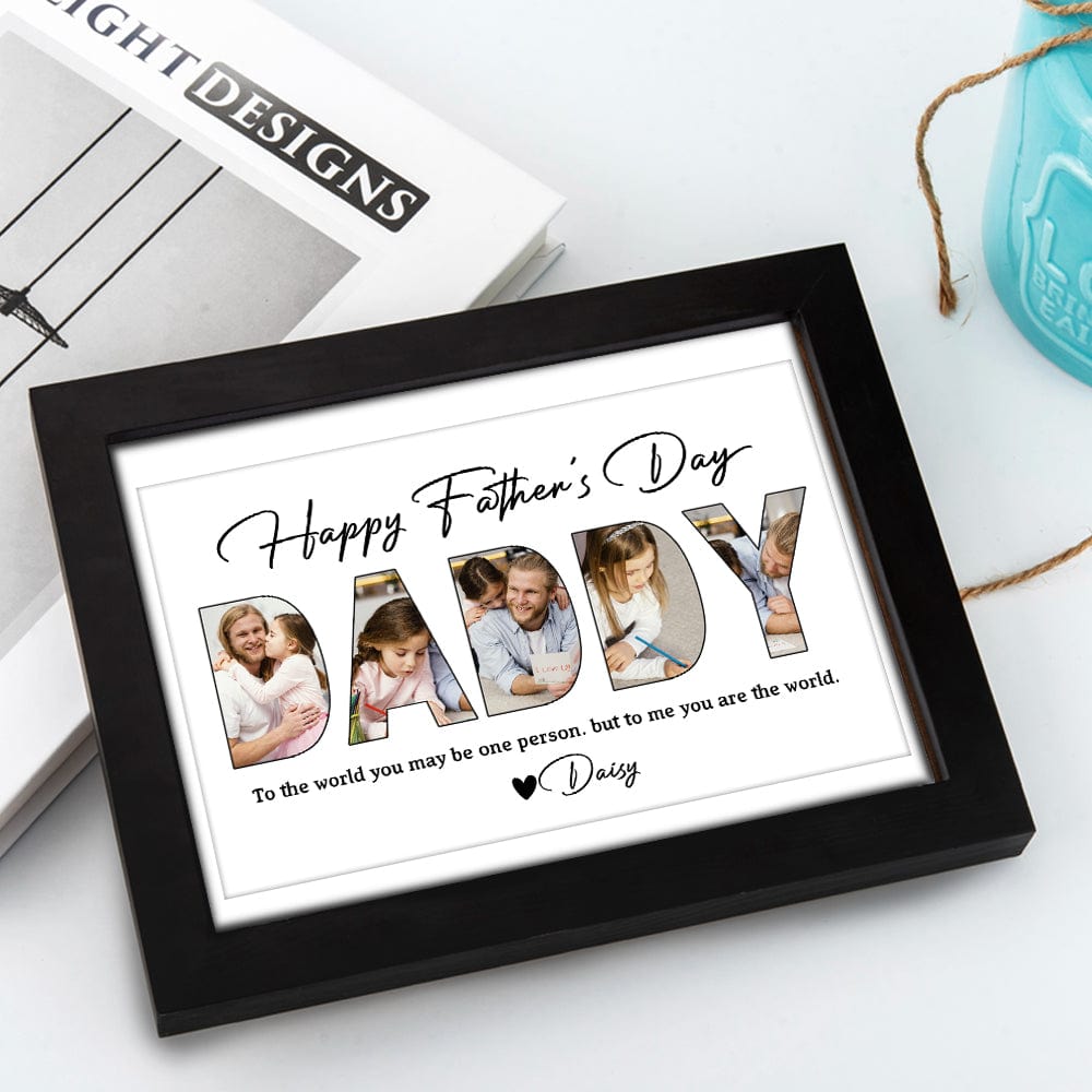 Personalized Father’s Day Picture Frame From Daughter – Heartfelt Gift For Dad