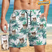 GeckoCustom Upload Photo I Like Cats And Weed Beach Short N304 889298