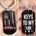 GeckoCustom Upload Photo Keys To My Car Metal Keychain N304 889500