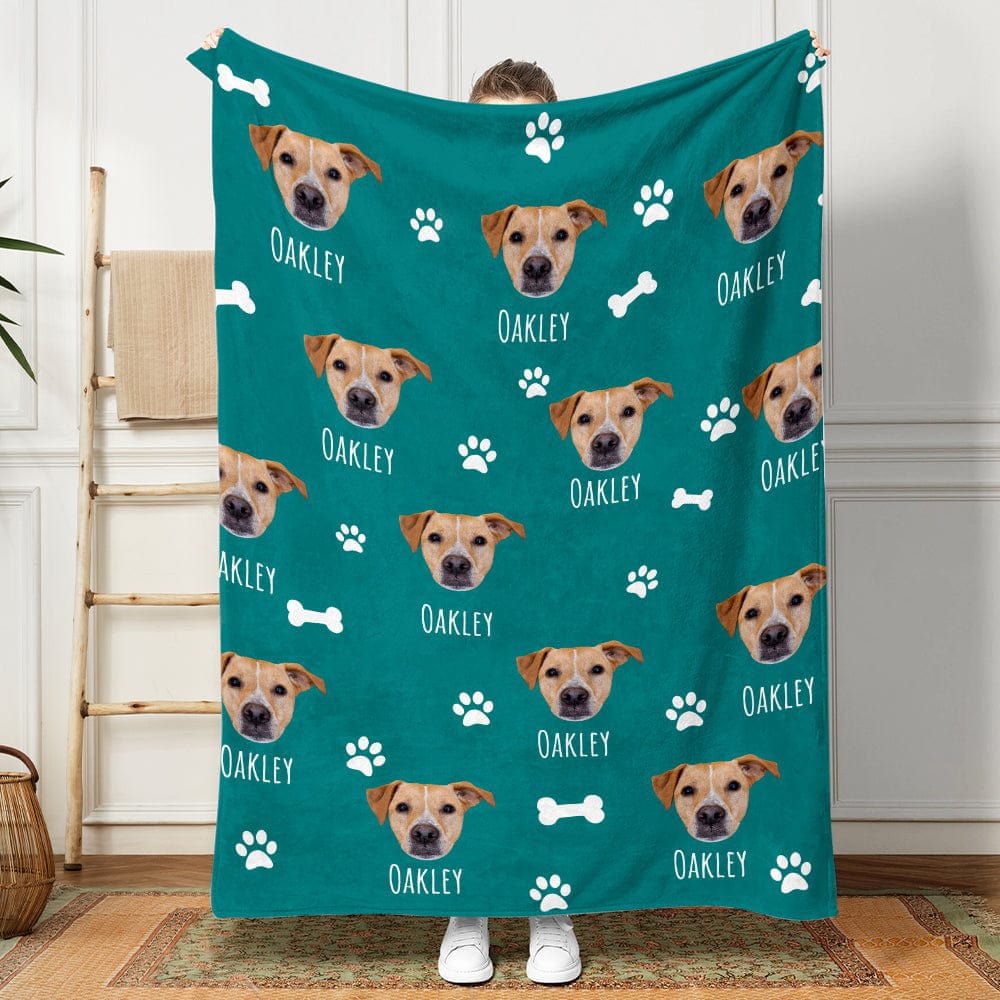 Blanket with your outlet dog on it