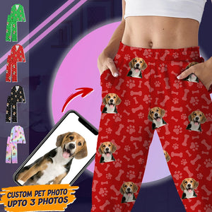 GeckoCustom Upload Your Photo Dog Cat Pajamas DA199 888640