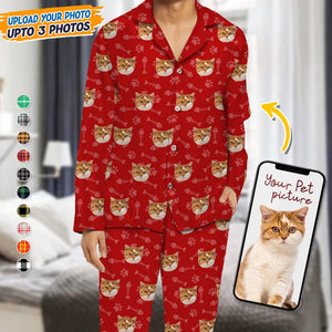 GeckoCustom Upload Your Photo Dog Cat Pajamas DA199 888640