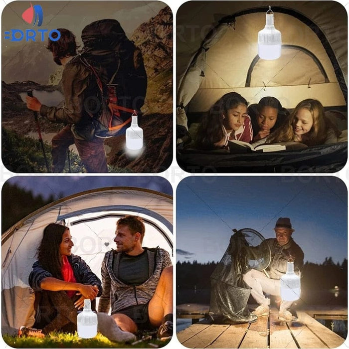 GeckoCustom USB Rechargeable LED Emergency Lights House Outdoor Portable Lanterns 100W Emergency Lamp Bulb Battery Lantern BBQ Camping Light