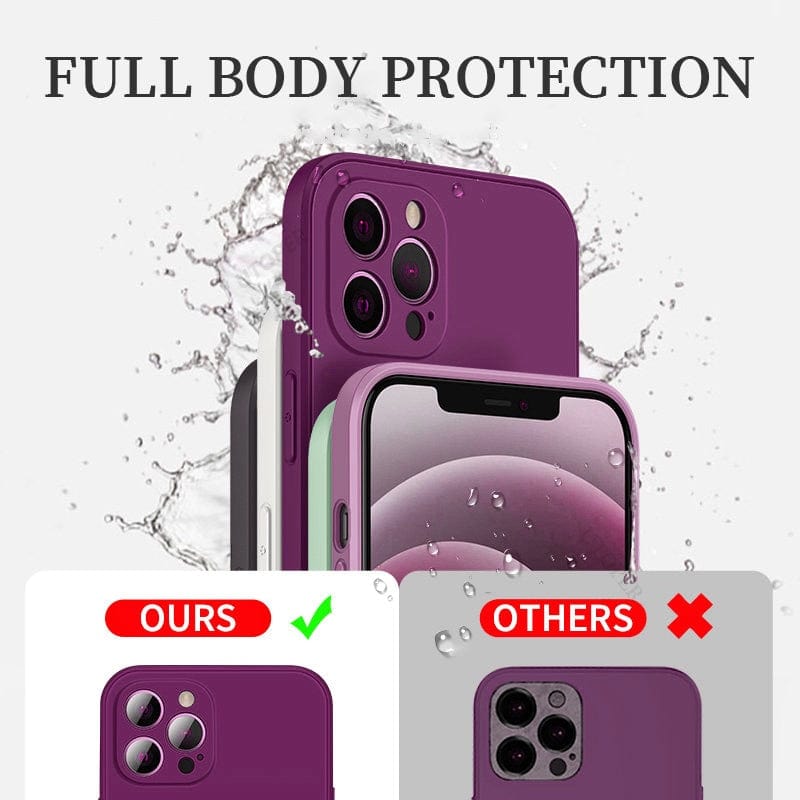 GeckoCustom UTOPER Square Liquid Silicone Phone Case For iPhone 14 11 13 12 Pro Max Mini X XR XS 7 8 Plus SE 2020 Protection Back Cover