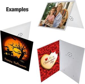 GeckoCustom , Voice Recordable Greeting Card, 40 Seconds Recording with Replaceable Batteries. Record and Send Your Own Personal Voice Message, Music or Sound Effects for Mothers Day & Birthday