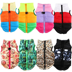 GeckoCustom Warm Dog Clothes For Small Dog Windproof Winter Pet Dog Coat Jacket Padded Clothes Puppy Outfit Vest Yorkie Chihuahua Clothes 35