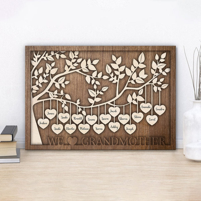 We Love Grandmother Family Tree Wall Decor Personalized Gift DA199 890 ...