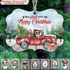 GeckoCustom We Woof You A Merry Christmas Dog Ornament, Custom Dog Lover Gift, Christmas Gift, HN590 One Size / MDF