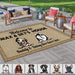 GeckoCustom Welcome Dog's House Dog Patio Mat Personalized Gift NA29 889753 2.5'x4.6' (30x55 inch)