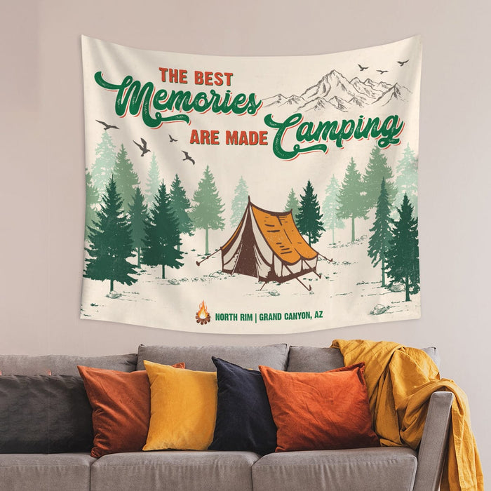 GeckoCustom Welcome To Camp Tapestry Banner Personalized Gift TA29 889809