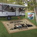 GeckoCustom Welcome To Our Campsite Upload Photo, Camping Patio Mat K228 888373