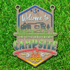 GeckoCustom Welcome To Our Family Campsite Sign Personalized Gift T368 890188