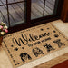 GeckoCustom Welcome To Our Home Dog Coir Doormat Personalized Gift TA29 889977