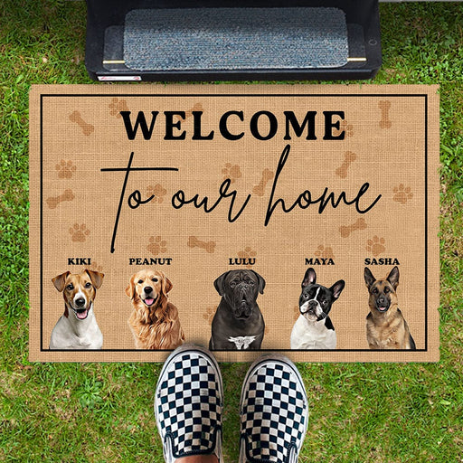 GeckoCustom Welcome To Our Home Dog Doormat Personalized Gift T368 889671