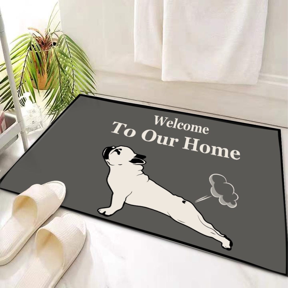 GeckoCustom Welcome To Our Home Dog Doormat T368 HN590