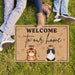 GeckoCustom Welcome To Our Home Doormat For Cat Lover Personalized Gift T368 889673
