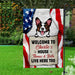 GeckoCustom Welcome To The Dog House Personalized Dog Garden Flag TA29 889475