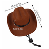 GeckoCustom Western Cowboy Halloween Dog Cat Costume Cowboy Hat / M