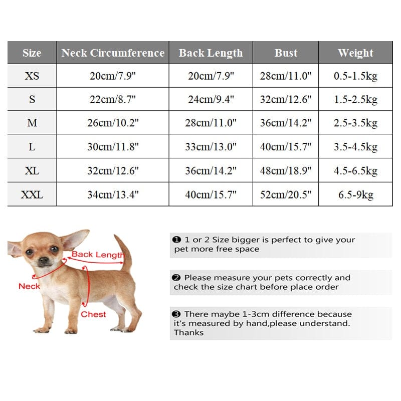 GeckoCustom Winter Warm Dog Coat Jacket Windproof Dog Clothes for Small Dogs Padded Clothing Chihuahua Clothes Pet Supplies
