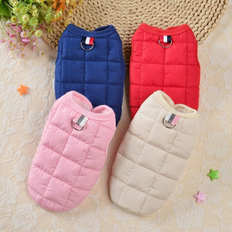 GeckoCustom Winter Warm Dog Coat Jacket Windproof Dog Clothes for Small Dogs Padded Clothing Chihuahua Clothes Pet Supplies