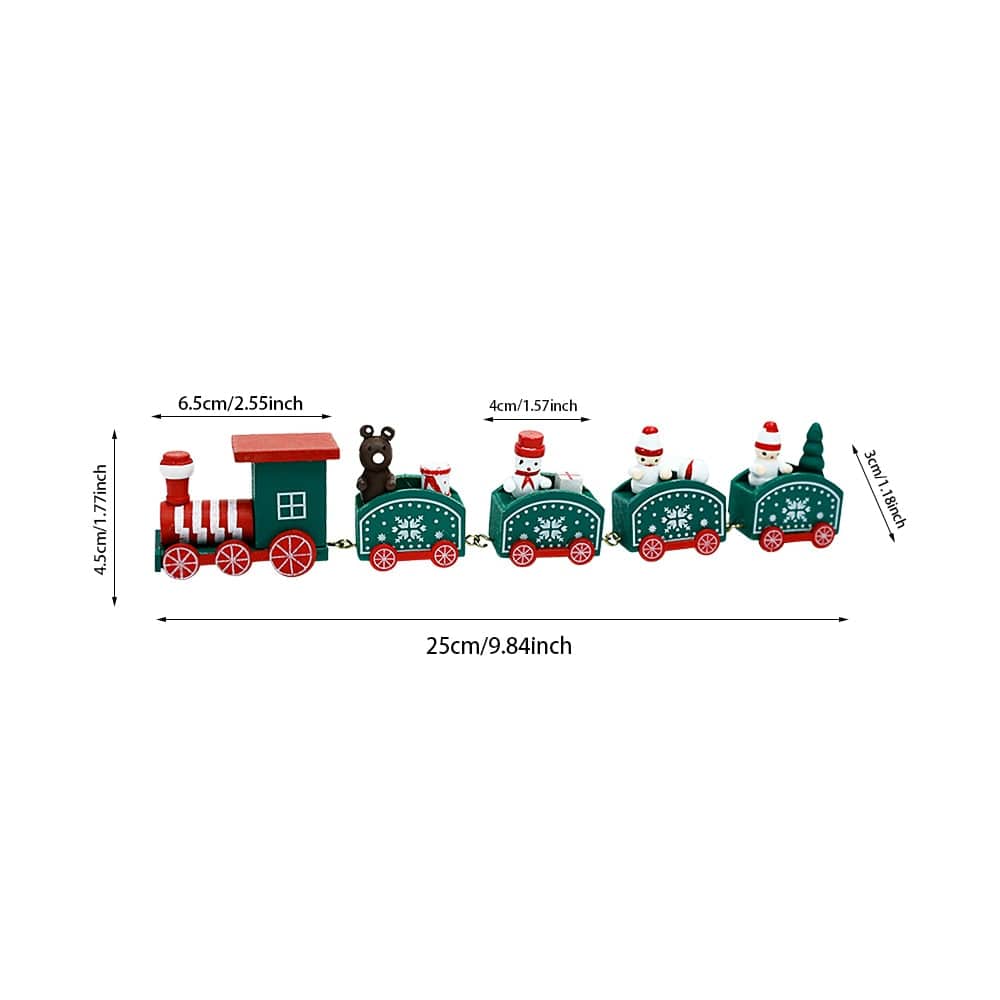 GeckoCustom Wooden Train Christmas Ornament Merry Christmas Decoration For Home Table 2023 Xmas Gifts Noel Natal Navidad Happy New Year 2022 Style 10