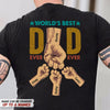 GeckoCustom World's Best Dad Ever Ever Family Shirt, HN590