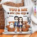 GeckoCustom You And Me And The Cats Dogs For Pet Lovers Couple Pillow Personalized Gift TA29 890196