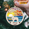 GeckoCustom You Left Paw Prints On My Heart Dog Memorial Suncatcher Personalized Gift TA29 889689