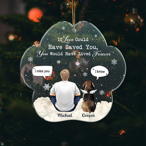 GeckoCustom You Were My Favorite Hello And Hardest Goodbye Christmas Memorial Gift Personalized Custom Shaped Acrylic Ornament HO82 891058