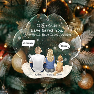 GeckoCustom You Were My Favorite Hello And Hardest Goodbye Christmas Memorial Gift Personalized Custom Shaped Acrylic Ornament HO82 891058