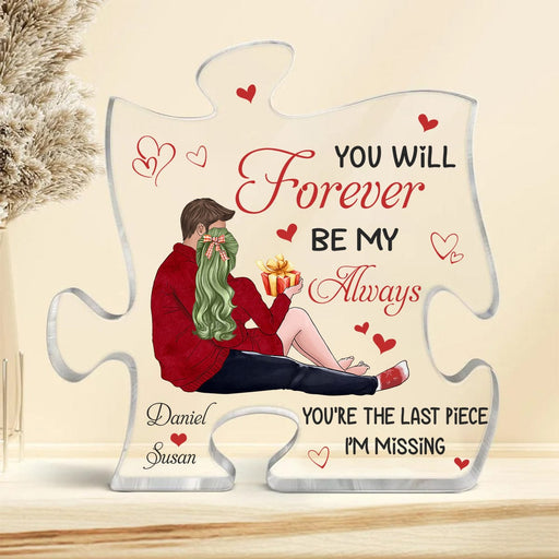 GeckoCustom You Will Forever Be My Always Valentine's Day Transparent Plaque Personalized Gift TA29 890197