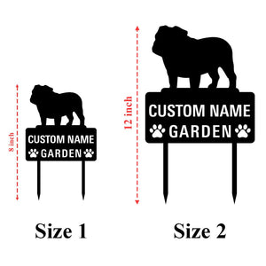 GeckoCustom Your Dog's Garden Memorial Stake Personalized Gift TH10 891533