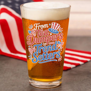 USA 250th Anniversary 250 Years of Freedom America Print Beer Glass HO82 894516