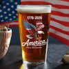 Celebrate 250 Years Of America USA Anniversary 1776-2026 Print Beer Glass HO82 894514