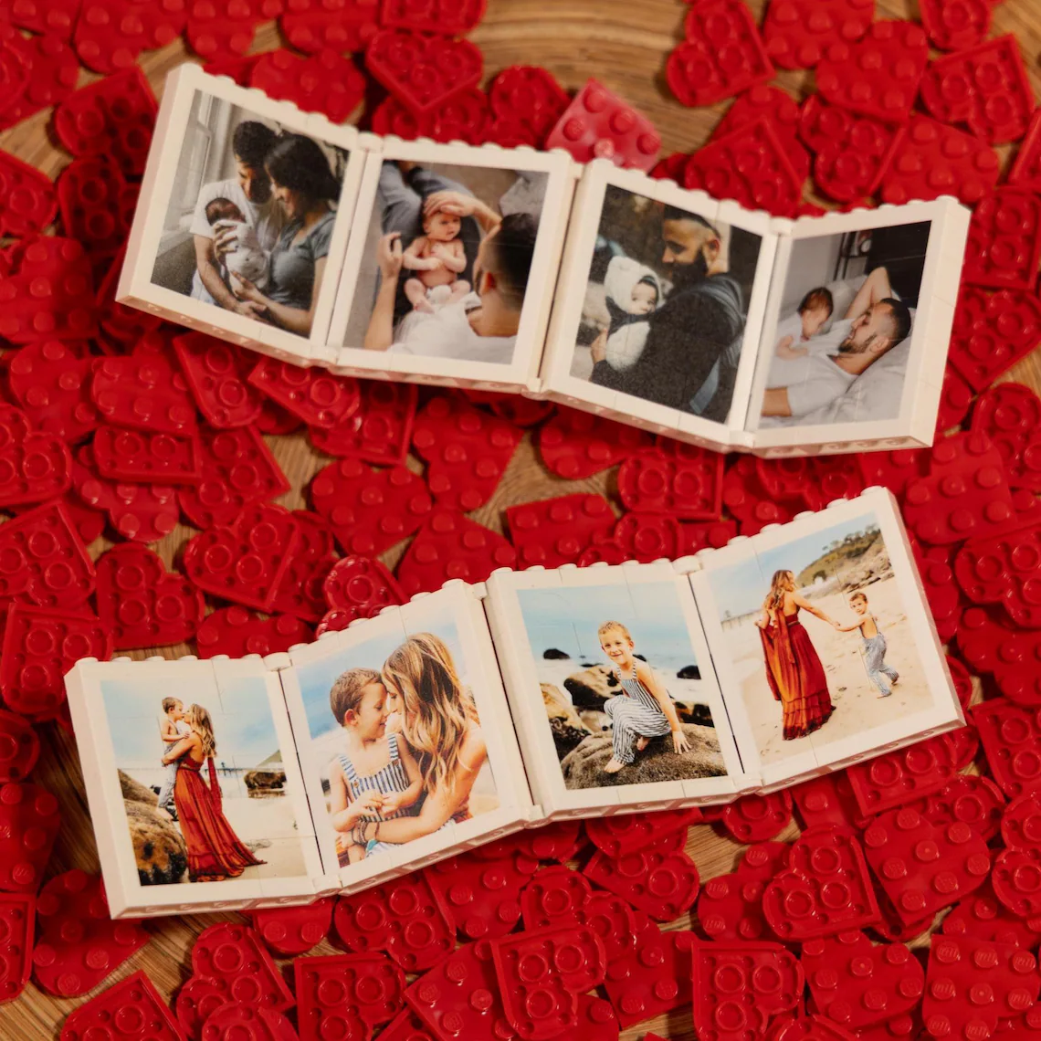 Custom Photo Happy Father's Day Fold-Out Brick Photo Frame Gift For Family TH10 169999